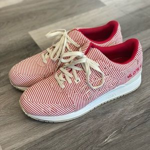 ASICS gel lyte III. “Millionaires row red.”